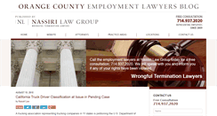 Desktop Screenshot of orangecountyemploymentlawyersblog.com