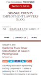Mobile Screenshot of orangecountyemploymentlawyersblog.com